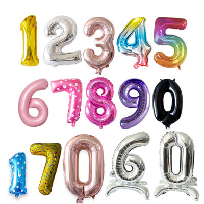 숫자풍선 모음 파티풍선 - 생일파티용품 이미지